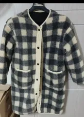 CHECK パータン ボア キッズ 145 Long コート