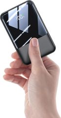 モバイルバッテリー 大容量 Type C入出力ポート 10000mAh 急速充電 小型 バッテリー 3つ出力ポート 3台同時充電  安全回路保護 スマホ充電器 iOS/Android全種機器対応 LCD残量表示/出張/アウトドア/停電/防災緊急用