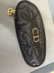 D【中古】Christian Dior クリスチャンディオール　サングラスケース　メガネケース　ポーチ　ブラック