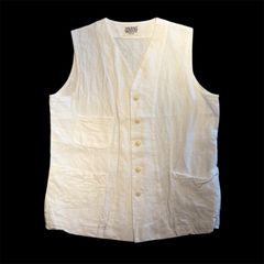 DOLCE & GABBANA リネン ベスト ホワイト 50 90年代 白タグ - メルカリ