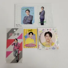 【未使用品】 金指一世 缶バッチ プロフィールカード アクスタステッカー 【086-250518-rk-06-izu】