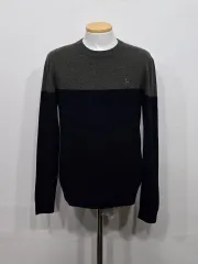 95 メンズ HAZZYS へジス カシミア 100% ニットTシャツ