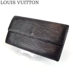 LOUIS VUITTON ルイヴィトン 長財布 エピ ポルトフォイユ サラ フラップ かぶせ ノワール ブラック 黒 メンズ レディース