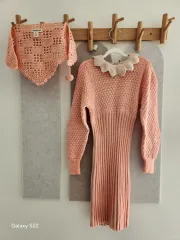 Misha & Puff キッズ ニット ONE PIECE + ケープ セット