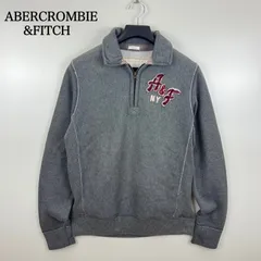 ABERCROMBIE&FITCH 00s y2k archive grunge half zip sweatshirts S アバクロ ハーフジップ スウェット トレーナー 短丈 グランジ 平成 アーカイブ