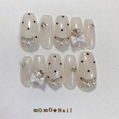 713 韓国 オーダー 量産型 現品 フレンチガーリー 地雷 ネイルチップ