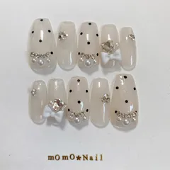 NO.7 ネイルチップ ネイル フレンチガーリー 韓国 量産型