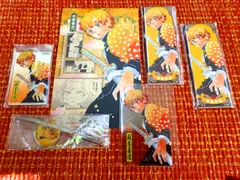 鬼滅の刃　我妻善逸　日輪刀 メタルチャーム コレクション　善逸ロング缶バッジ他　お買い得品　いろいろ