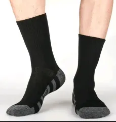 黒色 スポーツ 靴下 メンズ用 10足