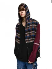 RSSC - エスニック ニット CHECK フード Lサイズ