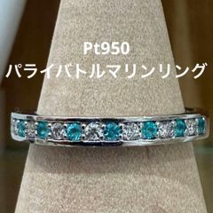 期間限定出品◎パライバトルマリン カボション リング プラチナ 