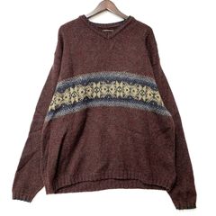 【中古品】WOOLRICH ウールリッチ USA製 V-NECK ブイネック WOOL KNIT SWEATER  ウール ニット セーター 【146-260111-ya-14-izu】