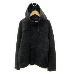 コムサイズム COMME CA ISM ジャケット パーカー ミドル丈 M 黒 ブラック /SY26