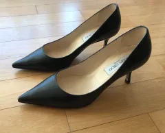 ジミーチュウ ブラック 基本 パンプス 靴 38サイズ(245-250)