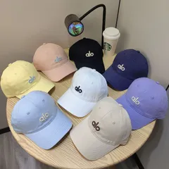 新品aloの立体レターブロイド刺繍 メンズ＆レディース ベースボールキャップ