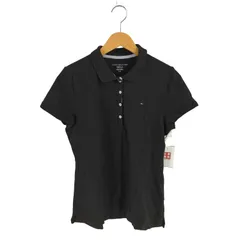 トミーヒルフィガー TOMMY HILFIGER CLASSIC FIT 刺繍ロゴ ポロシャツ  レディース  L