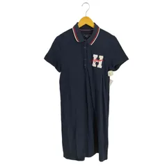 トミーヒルフィガー TOMMY HILFIGER 刺繍ロゴ ポロシャツ ワンピース レディース  L