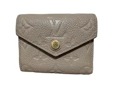 【美品】LOUIS VUITTON ルイ ヴィトン ポルトフォイユ ゾエ モノグラム アンプラント レザー 三つ折り財布 ウォレット 財布