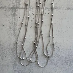 n87 ネックレス スネークチェーン ネックレス ボールチェーン