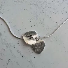 n46 ネックレス チェーンネックレス スネークチェーン ハート 十字架