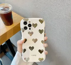 iPhone 13Pro ケース ハート アイフォンケース シック スマホケース 白 シンプル 大人かわいい スタイリッシュ  オシャレ R1112
