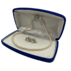 ネックレス イヤリング セット  パール  真珠 ネックレス レディース シルバー SILVER  中古