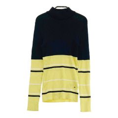 サイズ：XS J.LINDEBERG ジェイリンドバーグ ハイネック 長袖 リブニットセーター ネイビー系 [240101604873] ゴルフウェア レディース ストスト
