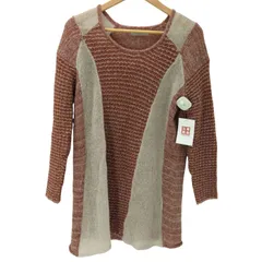 アルカリ alcali モヘヤ混 スイッチング ラメ ニット セーター レディース 表記無