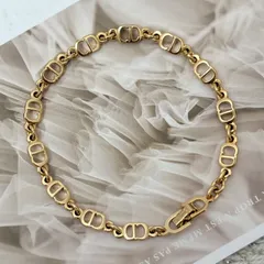 【極美品】クリスチャンディオール ブレスレット CDロゴ  アクセサリー ゴールド Christian Dior Vintage Bracelet Gold CD Logo Accessories 22318