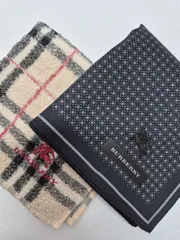 【新品】BURBERRY メンズハンカチ & タオルハンカチ セット