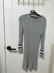 トミーヒルフィガー ケーブル ニット セーター グレー