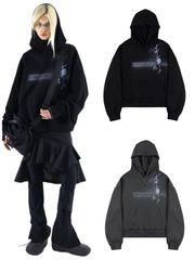 Rosen Kreuz SCRIPT LOGO HENLEY HOODIE - メルカリ