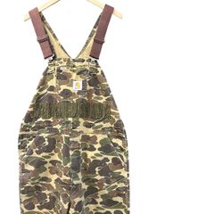 Carhartt オーバーオール ダックハンター ノンウォッシュ 美品 USA製 