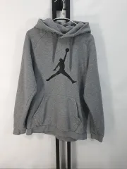 ナイキ ジョーダン フーディー BIGロゴ ジャンプマン グレー XL