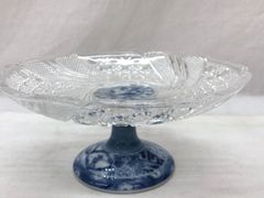 有田焼 龍峰窯 ガラスコンポート 大型 陶器台座付き - メルカリ