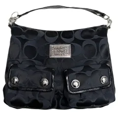 COACH シグネチャー ファブリック ポピー ショルダーバッグ