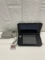 I【稼働品】Nintendo ニンテンドー 3DS LL グレー 中古品 付属品有 ペン欠品 妖怪ウォッチソフト付 通電確認済 ゲーム機