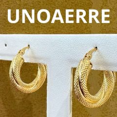 K18/750 ウノアエレ UNOAERRE デザインピアス - メルカリ