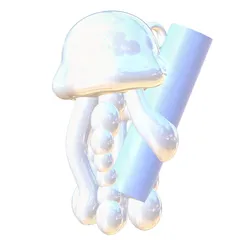 くらげ リップケース キーホルダー 3Dプリント 3Dプリンター