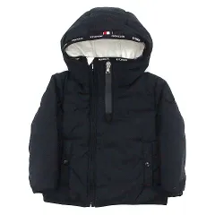 モンクレール MONCLER CONEZ ダウン ジャケット フード付き ラバーロゴ 2022SS ダークネイビー 紺 12/18 mesi 80cm ベビー