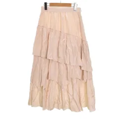 ページボーイ PAGE BOY フリルティアードスカート ロング F アイボリー ■FY