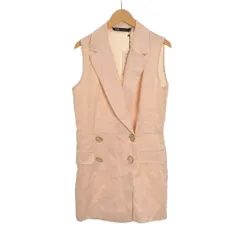 ザラ ZARA オールインワン ジャンプスーツ ノースリーブ ショートパンツ S ベージュ ■FY