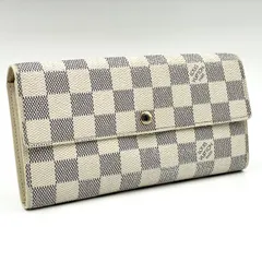 Louis Vuitton ルイヴィトン / ダミエ / ポルトフォイユ サラ / アズール ホワイト 白 / レディース メンズ /  長財布 財布 ロングウォレット / N61735