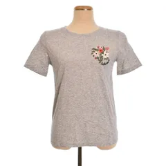ケイトスペード KATE SPADE 半袖 刺繍 Tシャツ カットソー XS グレー ■FY
