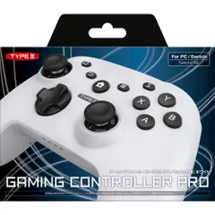ゲーミングコントローラー PRO （ PC ／ Switch 用） ホワイト【新品】