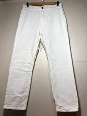 501011 BEAUTY&YOUTH UNITED ARROWS 14W コーデュロイ テーパード パンツ M ホワイト レディース 1614-699-5415