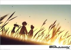 [중고] 클리어 포스터 A3 클리어 포스터 아마테 유즈리하(마추) & 냐앙 & 슈지 이토우 [이치반 복권 기동전사 Gundam GQuuuuuuX(지크악스) vol.3] H상