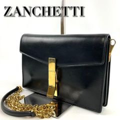 未使用✨】ザンケッティ タグ付 クラッチバッグ レザー ゴールド金具 