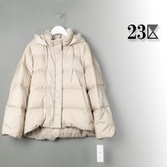 120 新作新品 23区 ダンボールフーディーアウター ジップアップ 
