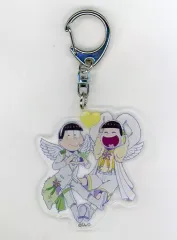 【中古】キーホルダー・マスコット(キャラクター) チョロ松＆十四松 「おそ松さん 天使アイドル in マルイ ペアアクリルキーホルダーコレクション 天使アイドルVer.」
